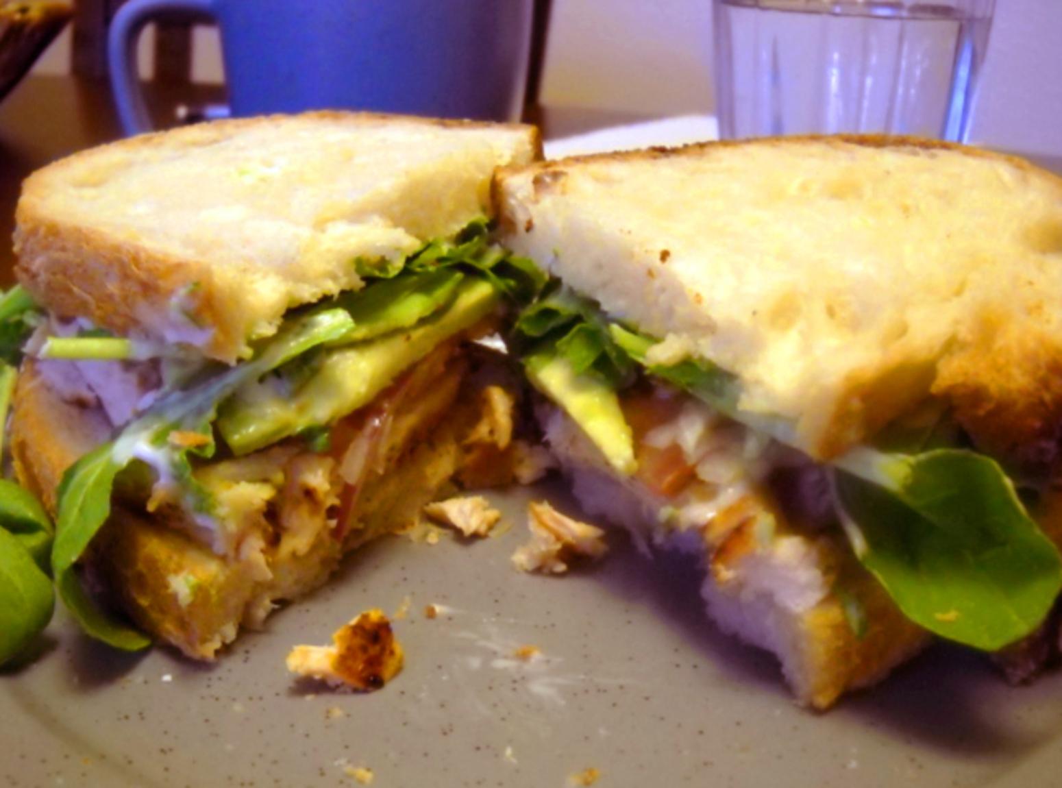 Chicken Sandwiches w/ Cilantro Lime Mayo