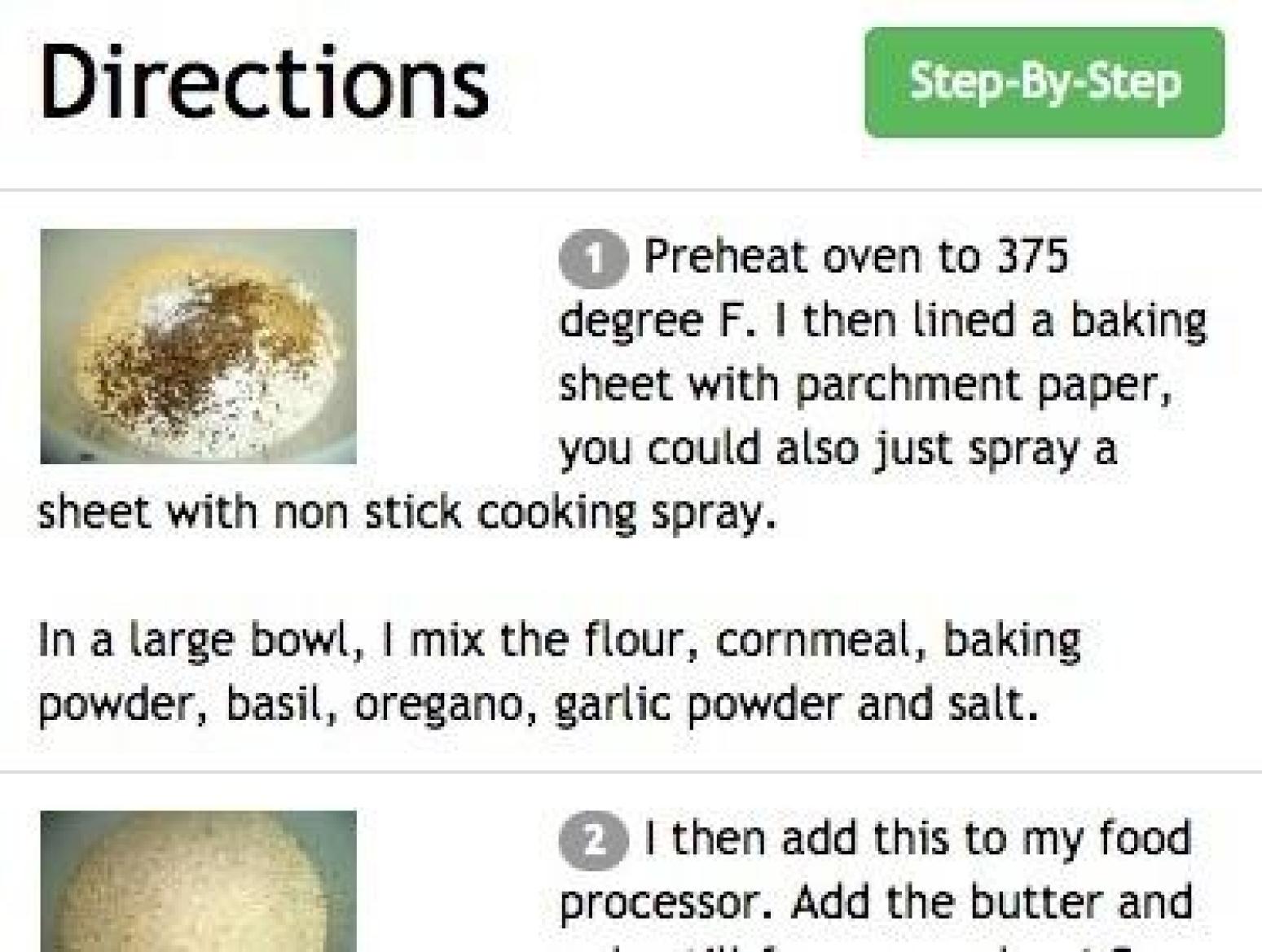 Step-By-Step Button Makes Cooking Easier