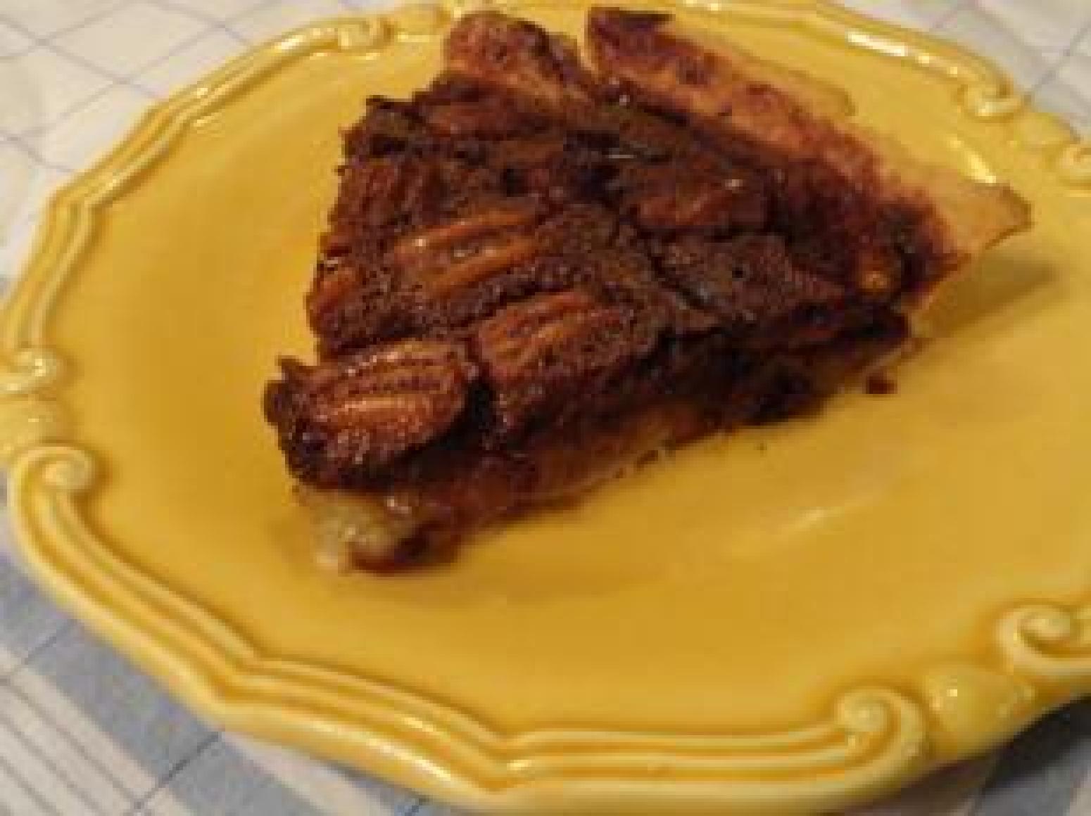 Chocolate Armagnac Pecan Tart