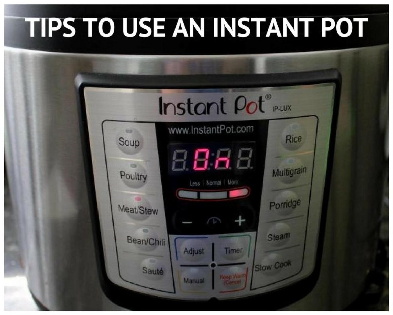 Tips To Use An Instant Pot Just A Pinch
