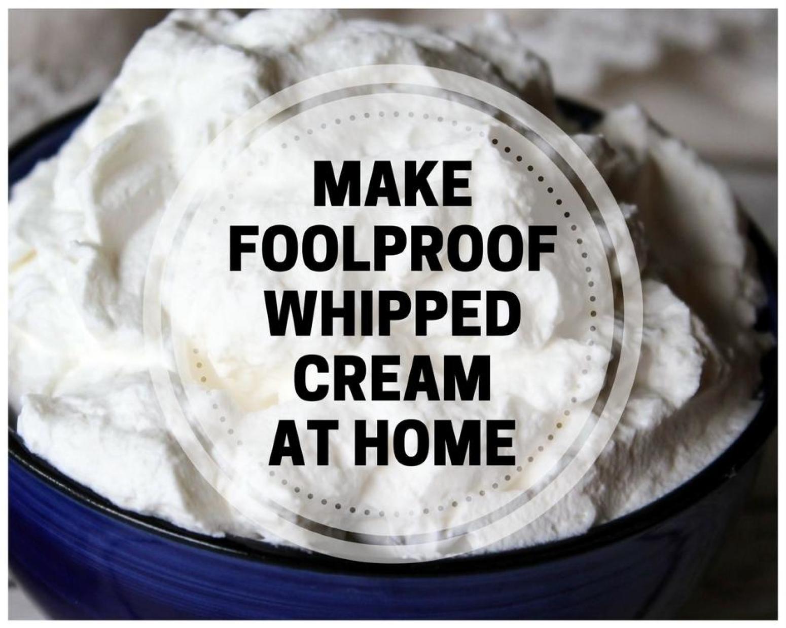 Make Foolproof Whipped Cream at Home - Just A Pinch