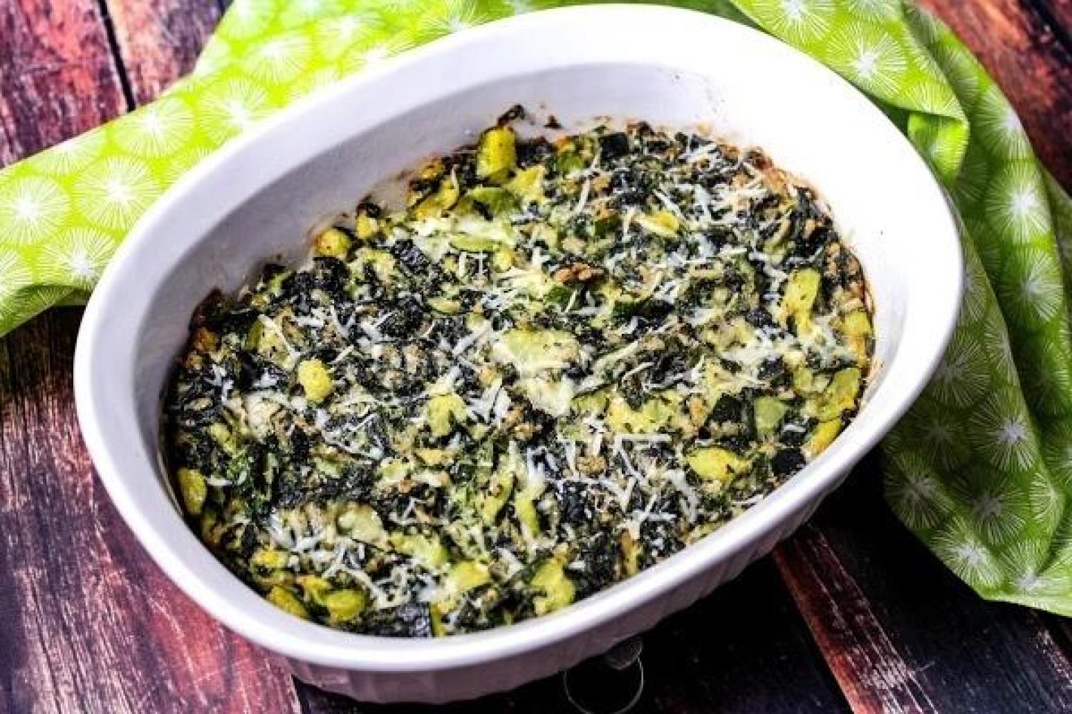 Spinach and Zucchini Bake
