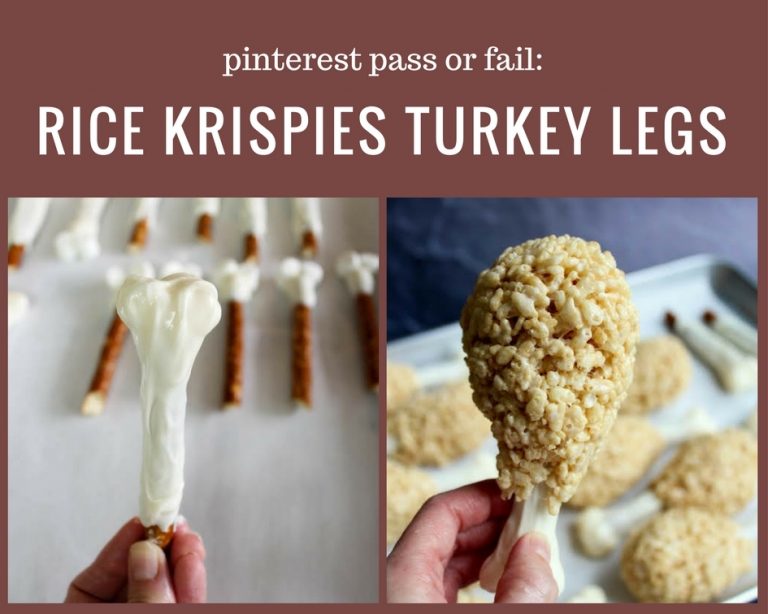 Pinterest Pass or Fail: Rice Krispies Turkey Legs - Just A Pinch