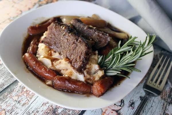 Best Ever Pot Roast with Boursin Mashed Potatoes