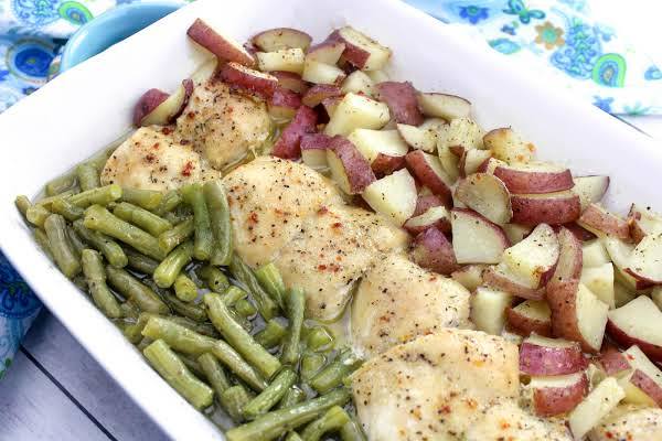Green Beans, Chicken Breasts and Red Skin Potatoes