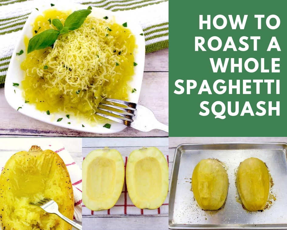 how to roast a whole spaghetti squash