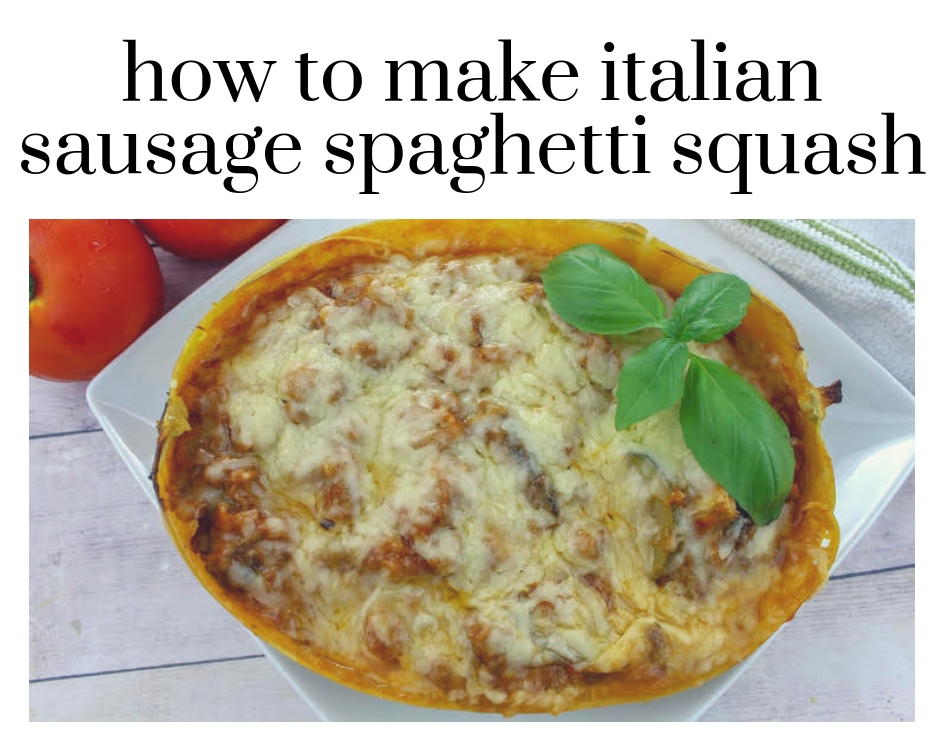 Italian sausage spaghetti squash