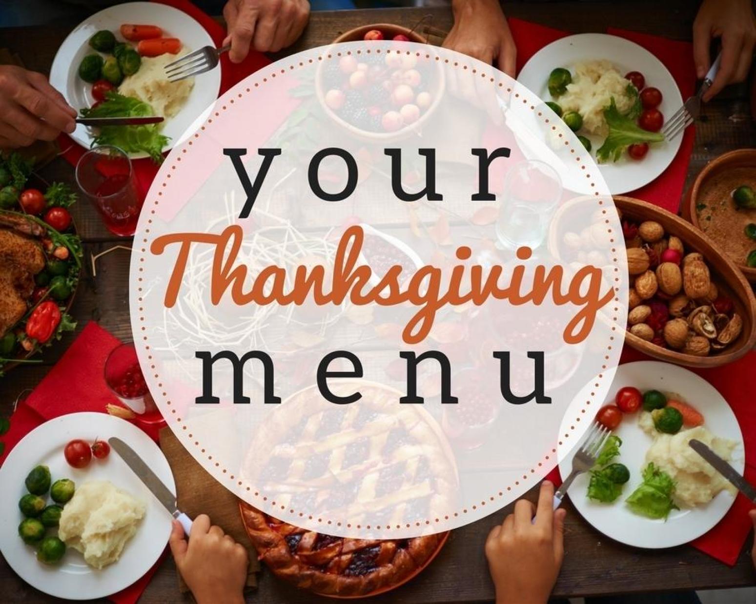 Your Thanksgiving Menu - Just A Pinch