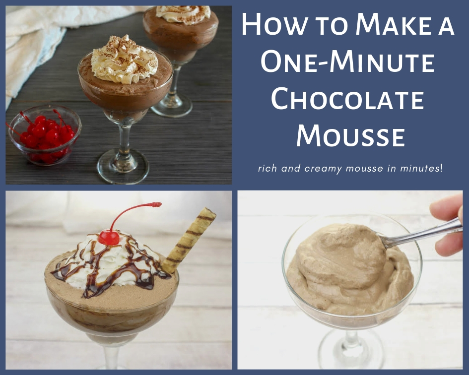 one-minute chocolate mousse
