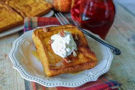 Baked Pumpkin Pie French Toast