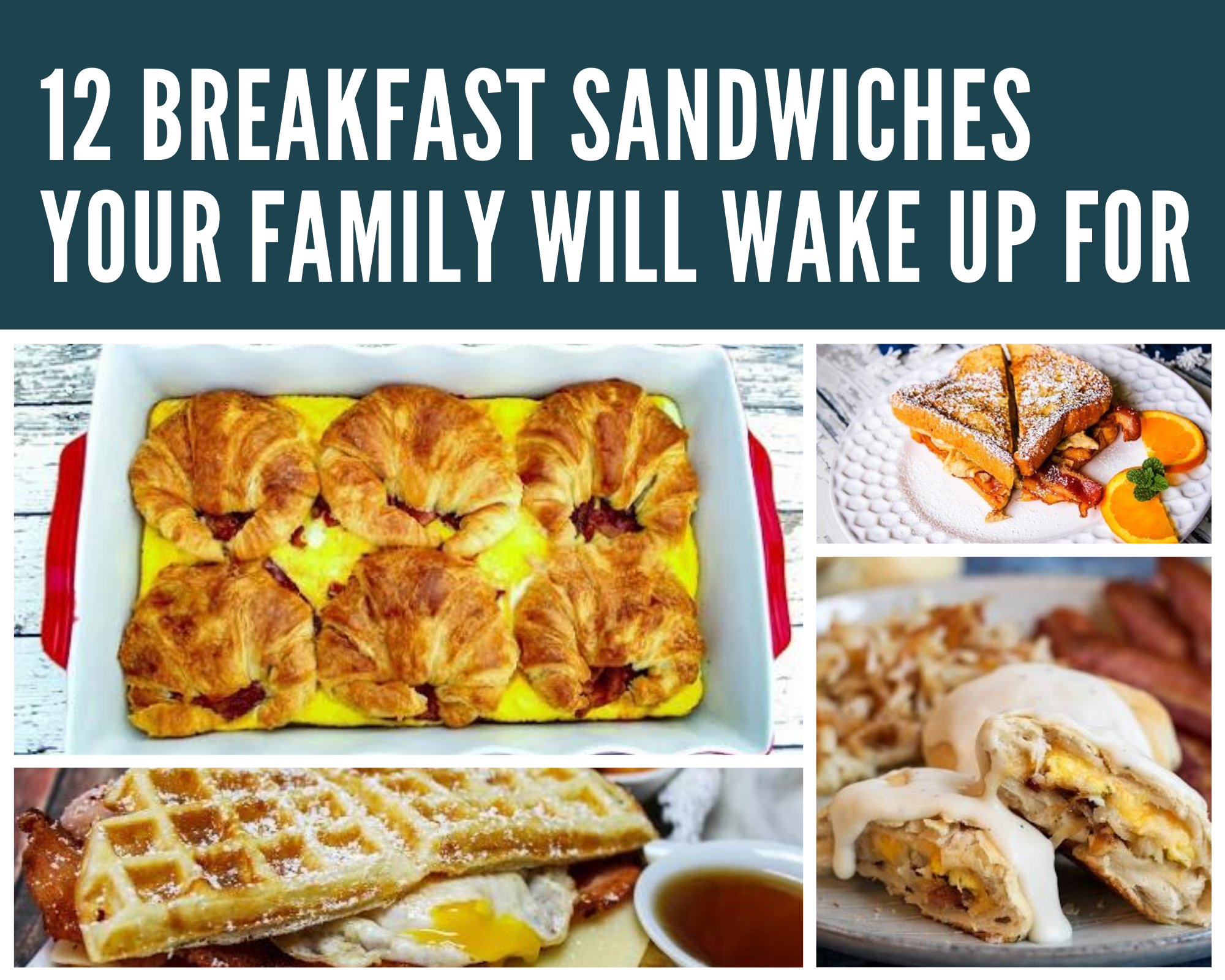 Homemade breakfast sandwiches
