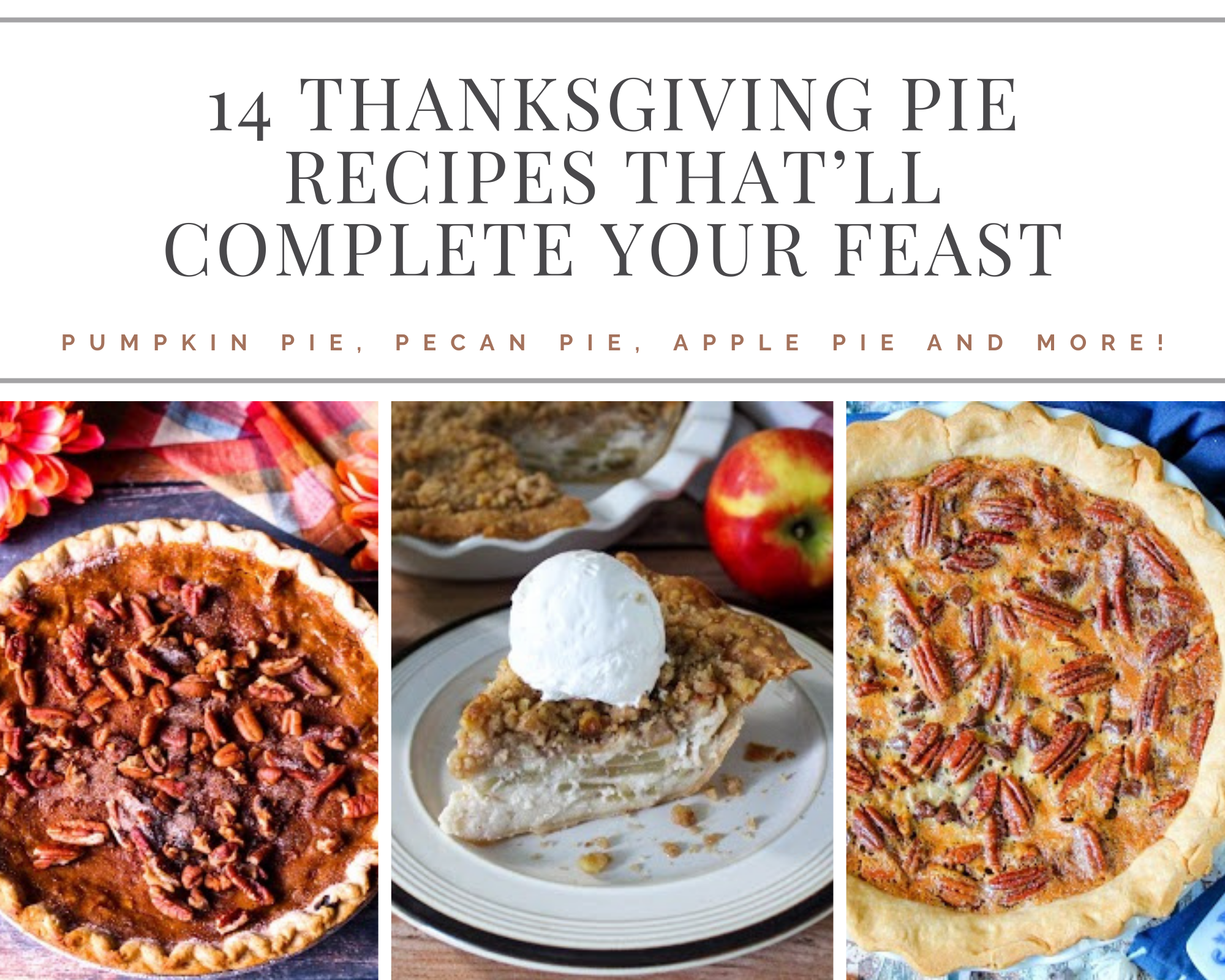 thanksgiving pie recipes
