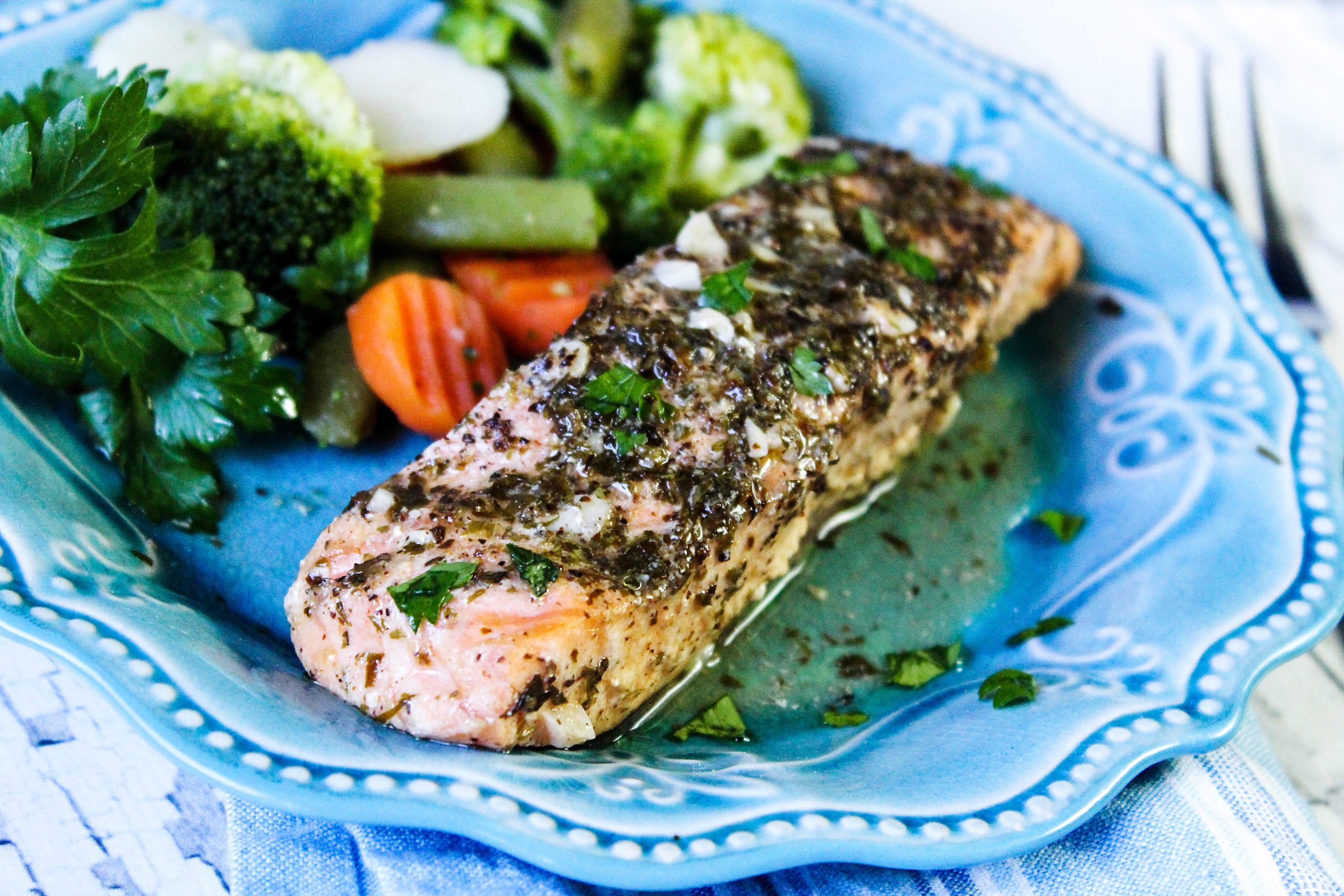 healthy baked salmon