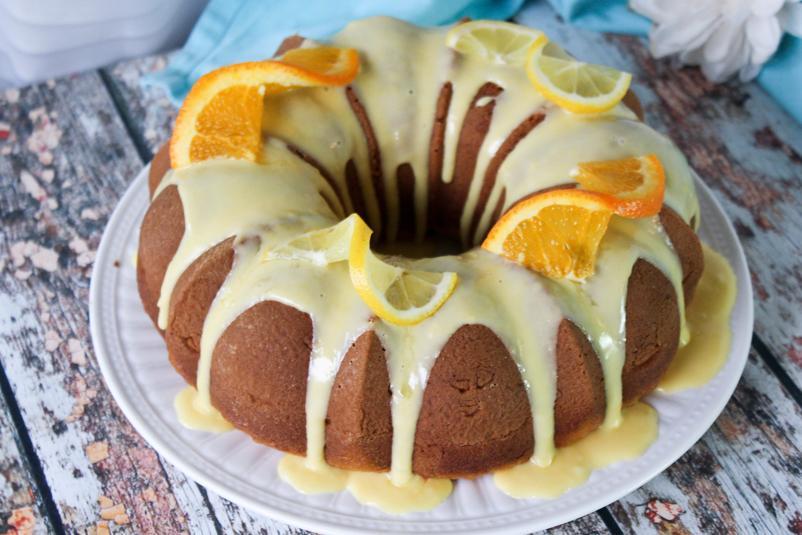 Citrus Pound Cake With Orange Glaze