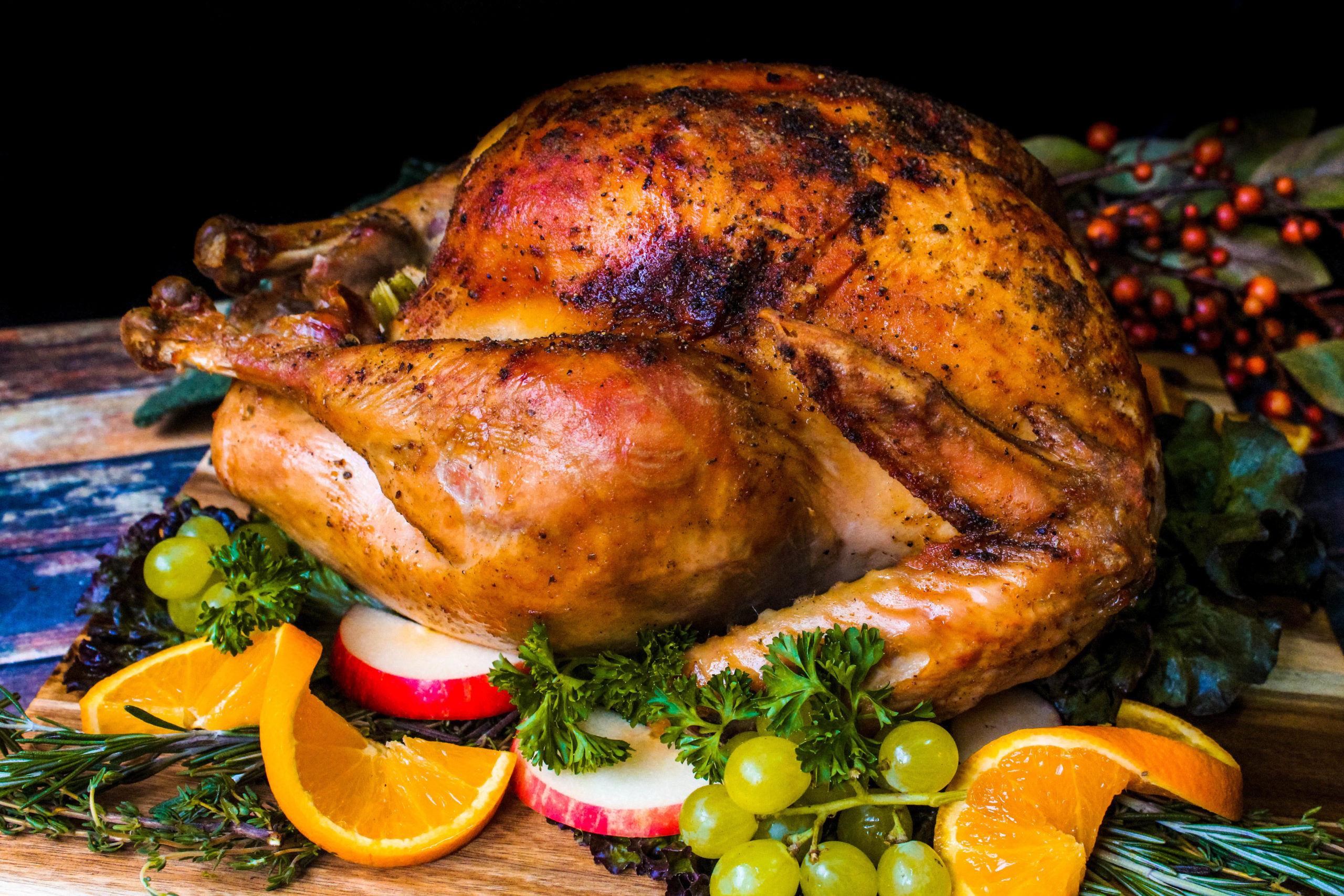 Roast turkey for easy Thanksgiving dinner menu