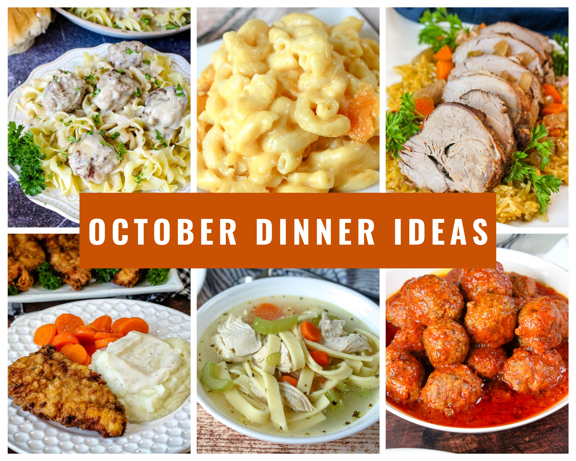 October dinner ideas