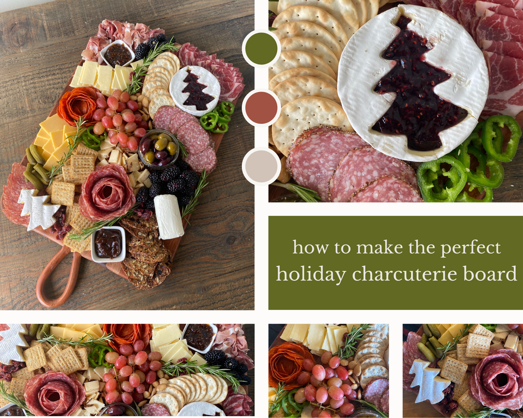 how to make a holiday charcuterie board