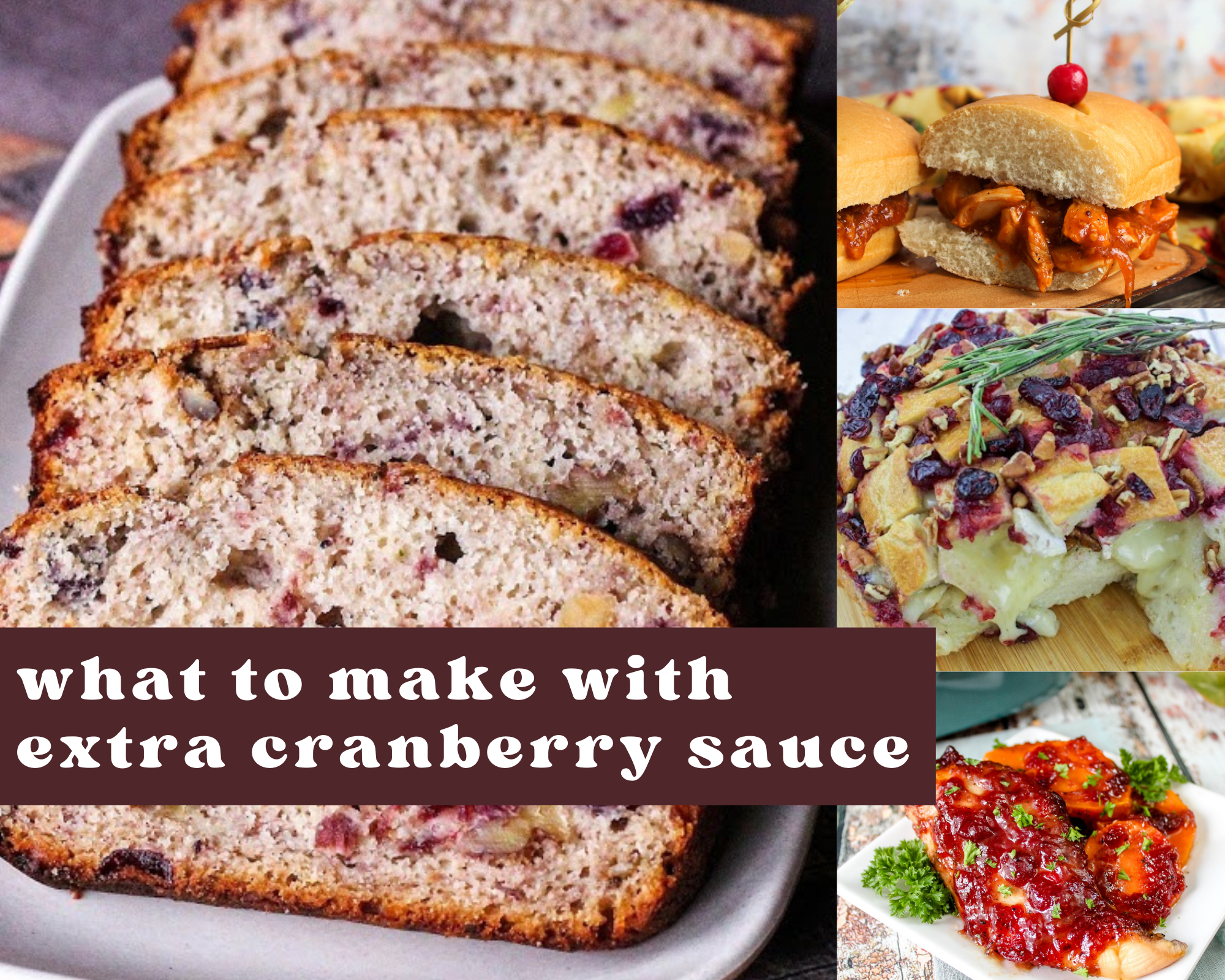 Recipes to make with extra cranberry sauce