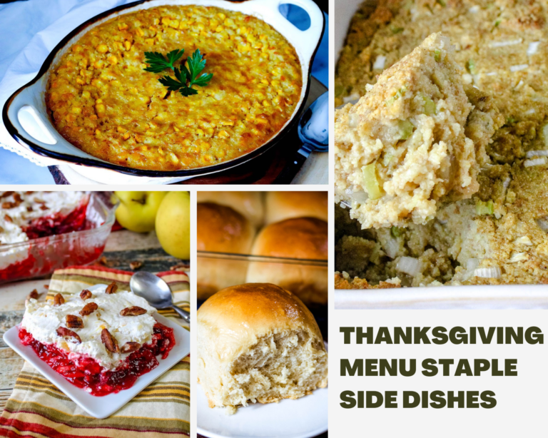 Thanksgiving Menu Staple Side Dishes - Just A Pinch