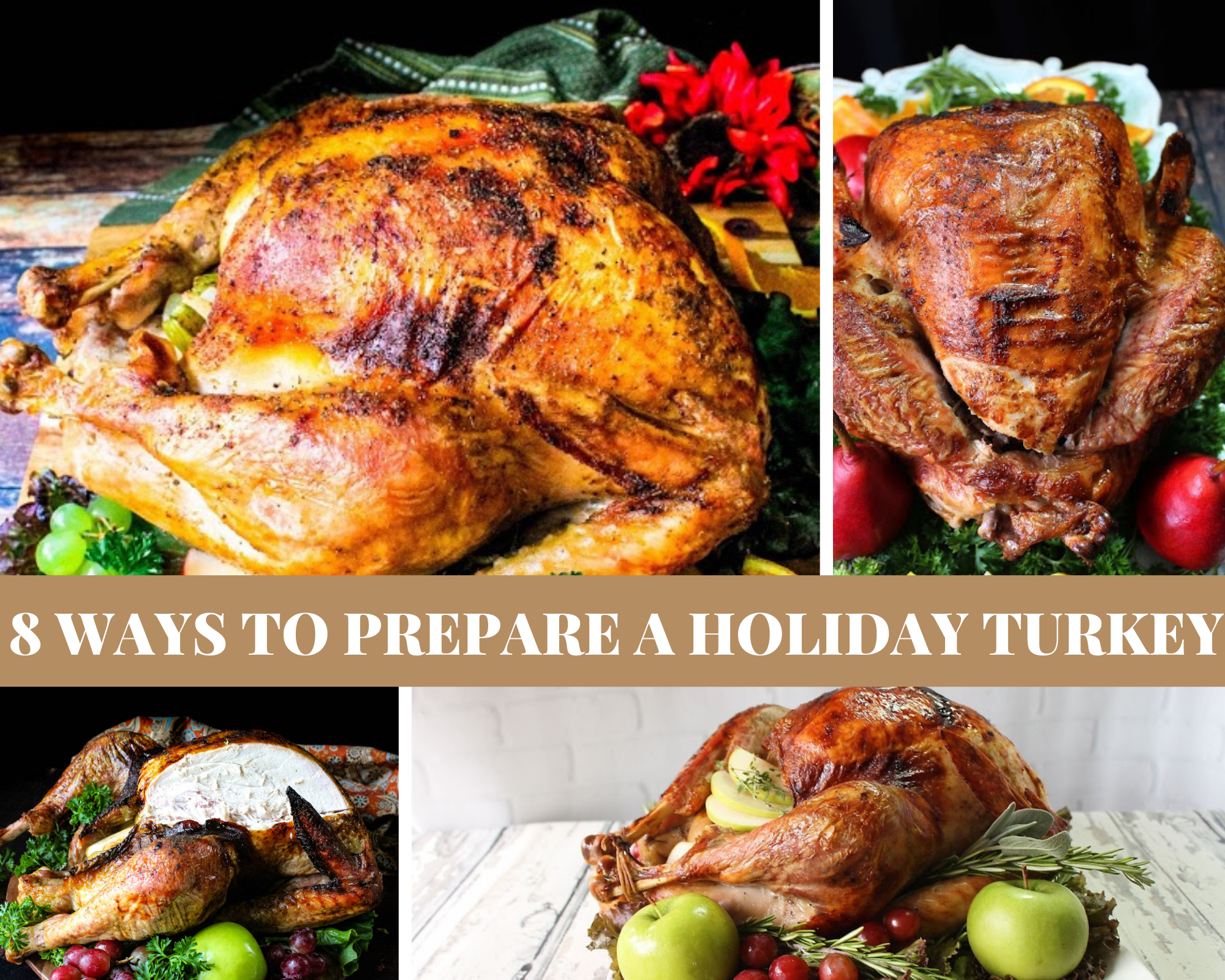 8 Ways To Prepare a Holiday Turkey