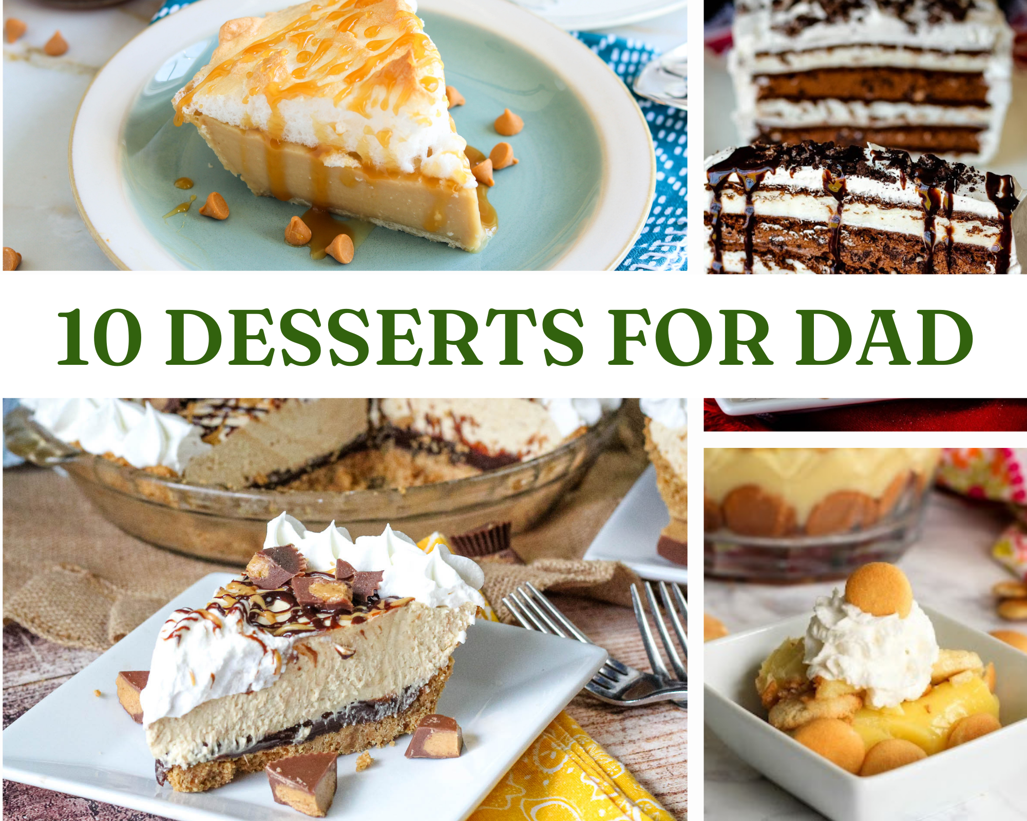 10 desserts for dad